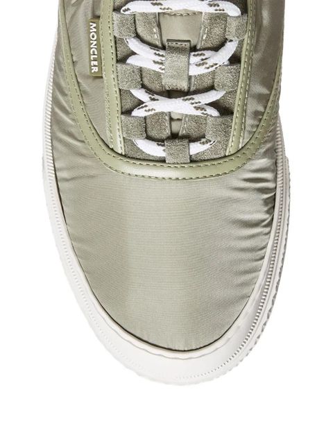 Moncler quilted panelled sneakers - Green