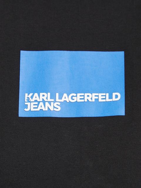 Karl Lagerfeld Jeans t-shirt bawełniany damski kolor czarny A1W17006