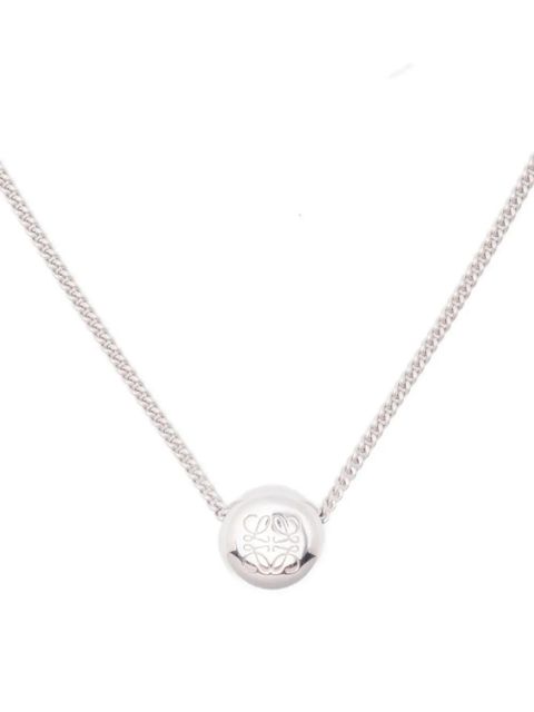 LOEWE Anagram-pendant necklace - Silver