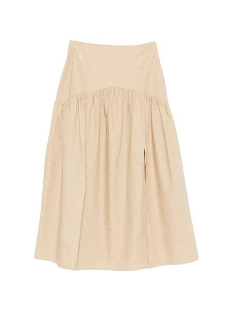 SANDRO embellished A-line skirt - Neutrals - zdjęcie produktu nr 1
