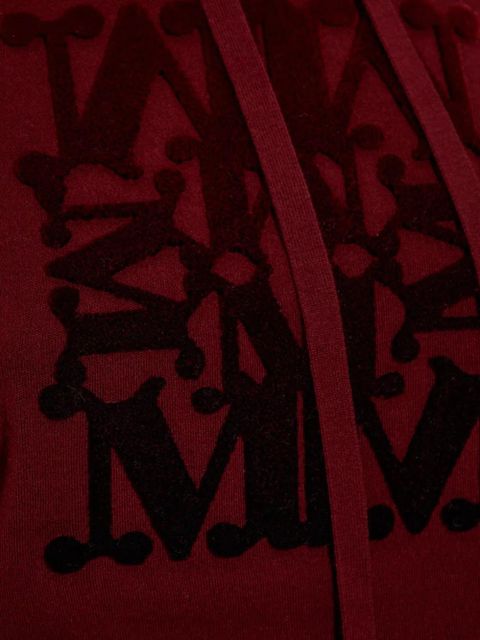 Max Mara logo-detail hooded sweater - Red