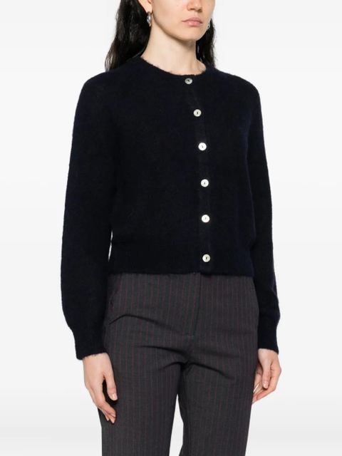 DÔEN fine-knit button-up cardigan - Blue - zdjęcie produktu nr 2