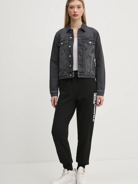 Karl Lagerfeld Jeans spodnie dresowe kolor czarny z nadrukiem A1W10058 - zdjęcie produktu nr 2