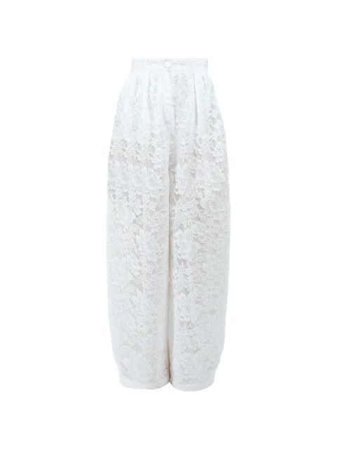 Rowen Rose lace carrot trousers - White - zdjęcie produktu nr 1