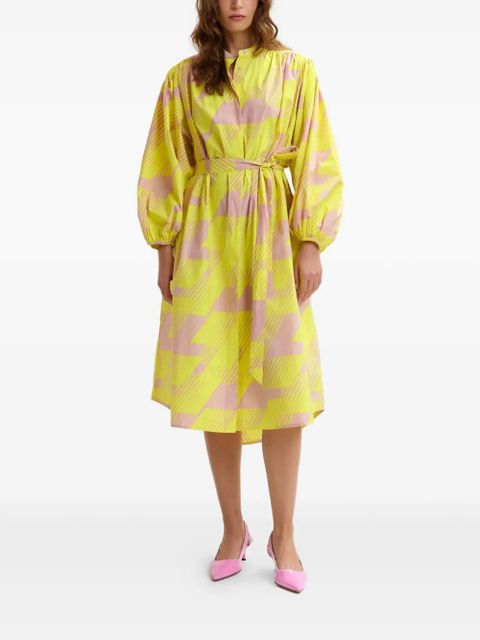 Essentiel Antwerp patterned midi dress - Yellow - zdjęcie produktu nr 2