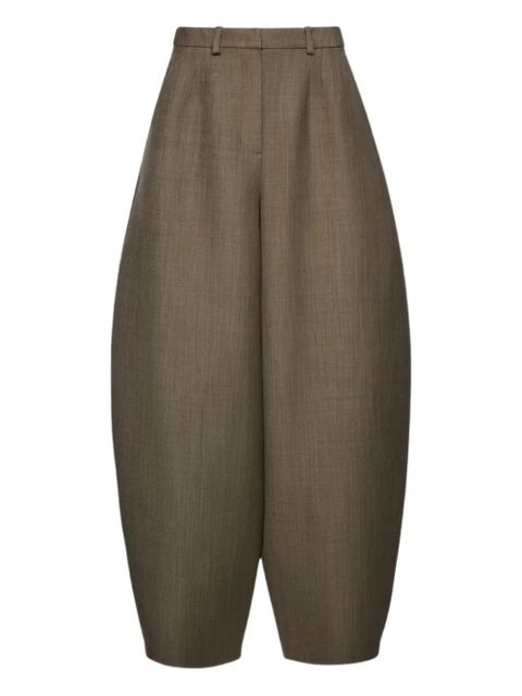 Magda Butrym belted balloon trousers - Brown - zdjęcie produktu nr 1