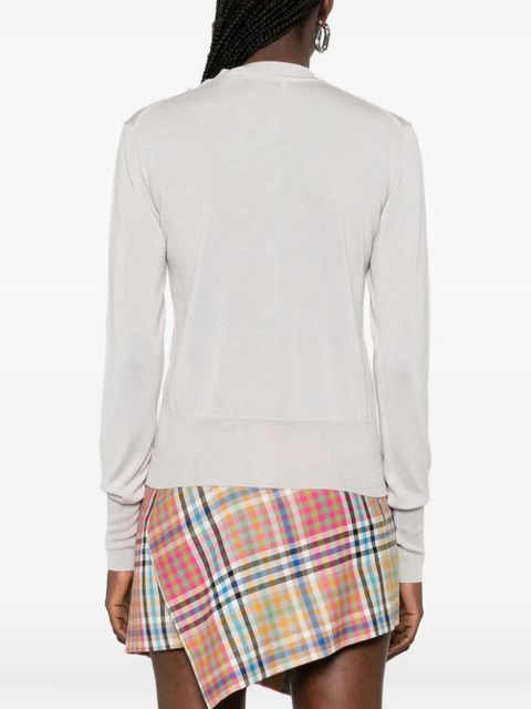 Vivienne Westwood logo-detail buttoned cardigan - Grey