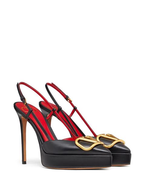 Valentino Garavani 120mm VLogo Signature slingback pumps - Black - zdjęcie produktu nr 2