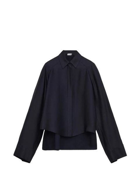 LOEWE cape long-sleeve shirt - Blue - zdjęcie produktu nr 1