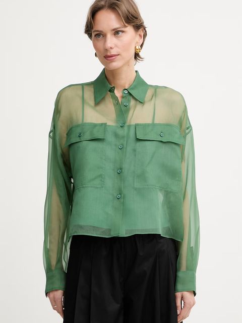 Weekend Max Mara koszula damska jedwabna COLOMBA - zdjęcie produktu nr 1