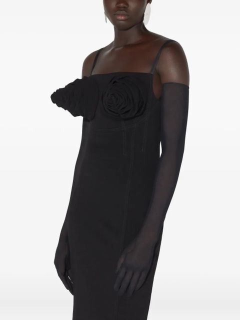 Jean Paul Gaultier conical bra cup maxi dress - Black