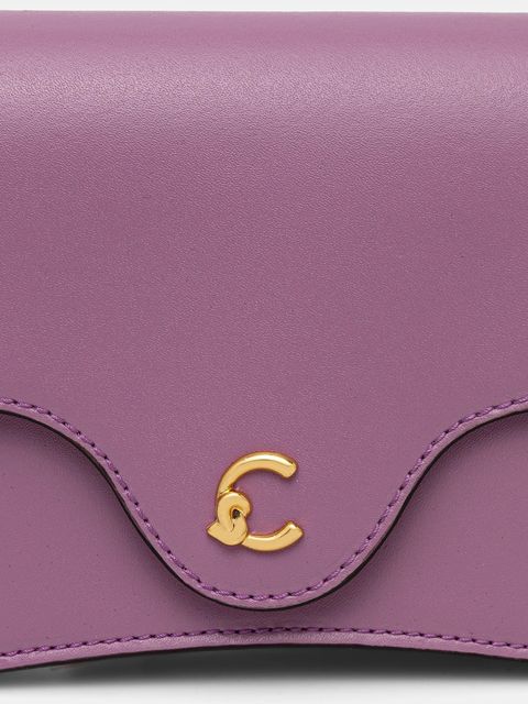 Coccinelle torebka skórzana kolor fioletowy E5.SSK.27.01.01