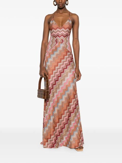 Missoni sleeveless maxi dress - Brown - zdjęcie produktu nr 2