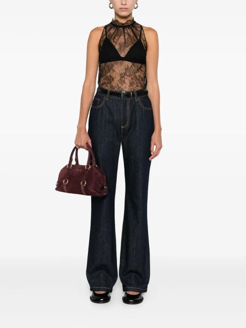 Alexander McQueen lace halter-neck top - Black - zdjęcie produktu nr 2