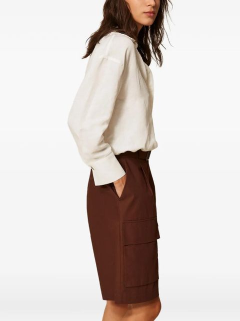 TWINSET wrap-effect shirt - White