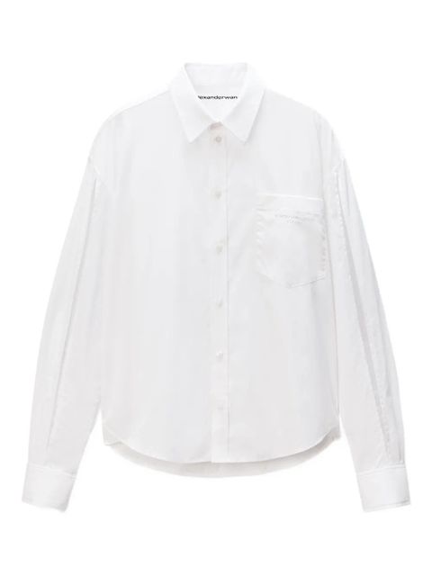 Alexander Wang slashed-sleeve shirt - 100 WHITE - zdjęcie produktu nr 1