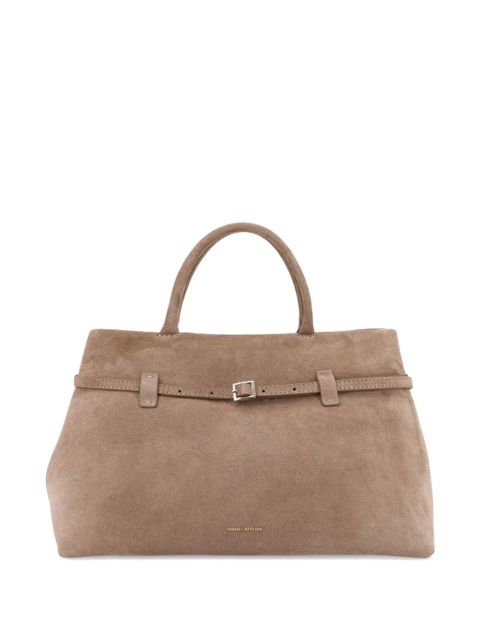 Manu Atelier Le Cambon 35 buckle-fastening suede handbag - Neutrals - zdjęcie produktu nr 1
