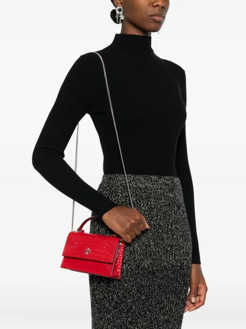 Tory Burch mini Kira embossed handbag - Red