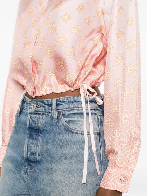 Casablanca monogram degradé shirt - Pink