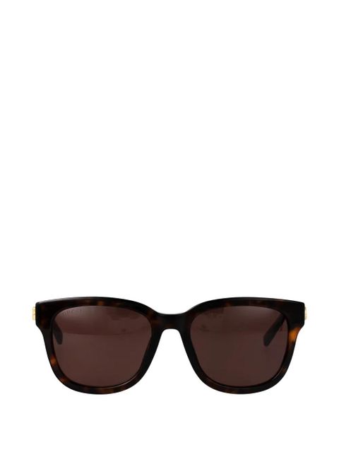 Gucci Eyewear Double G square-frame sunglasses - Brown - zdjęcie produktu nr 1