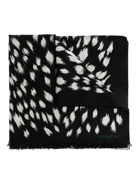 Givenchy abstract-pattern scarf - Black - zdjęcie produktu nr 1