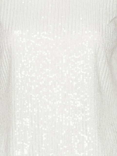 ROTATE BIRGER CHRISTENSEN sequin-embellishment T-shirt - White