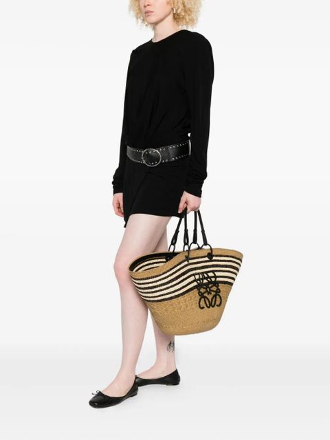 LOEWE large Anagram basket bag - Green - zdjęcie produktu nr 2