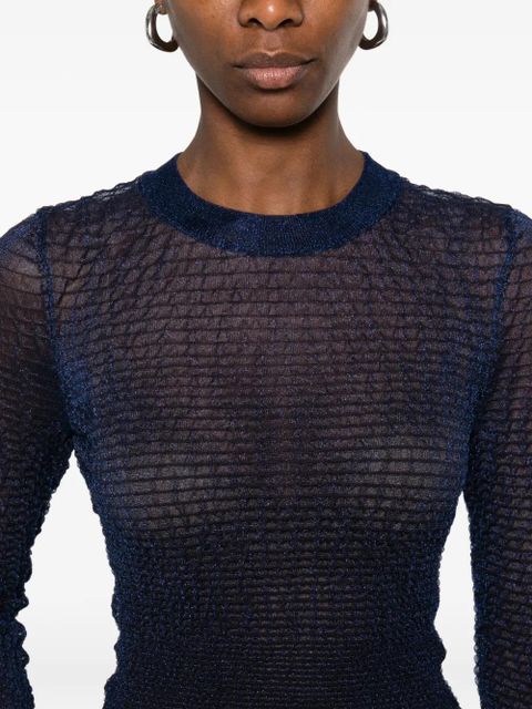 Cecilie Bahnsen ruffled top - Blue