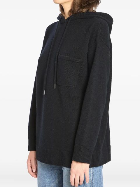 Max Mara logo-patch hoodie - Black