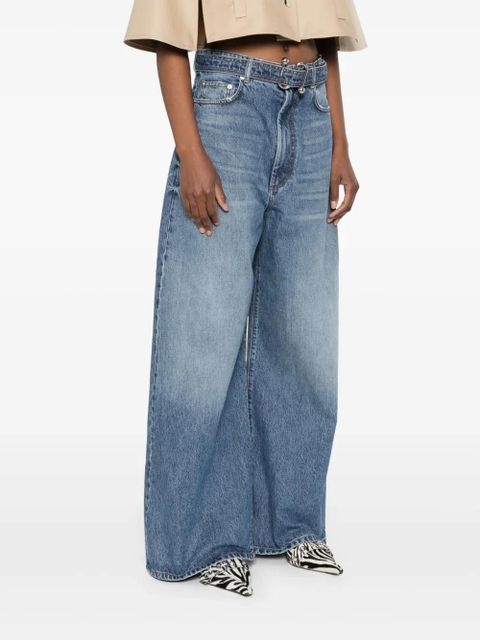 Sportmax belted jeans - Blue