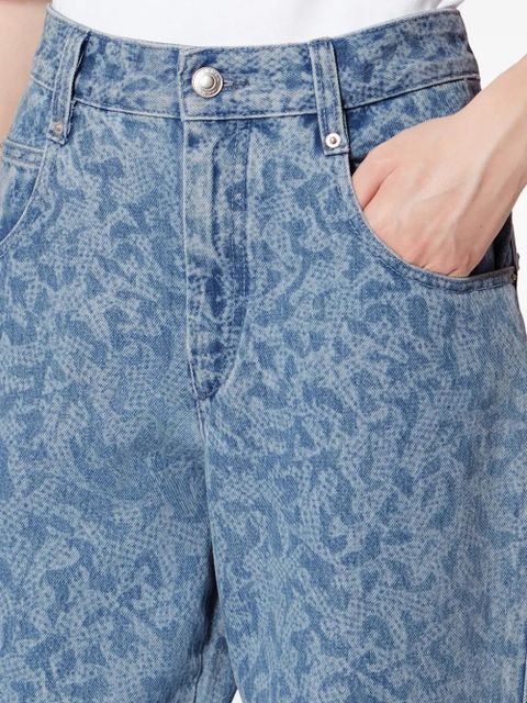 MARANT ÉTOILE Brinsa pattern straight jeans - Blue