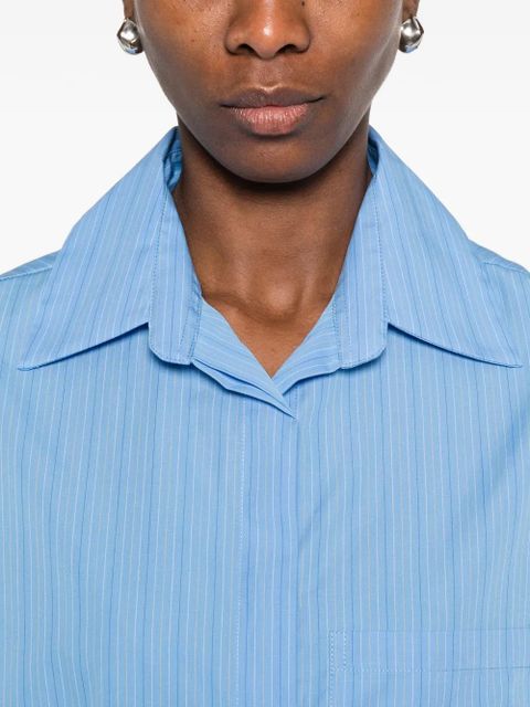 Faithfull the Brand Clemente chest-pocket striped shirt - Blue