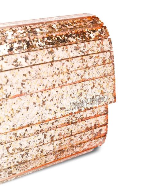 Jimmy Choo Sweetie Glitter clutch bag - Silver