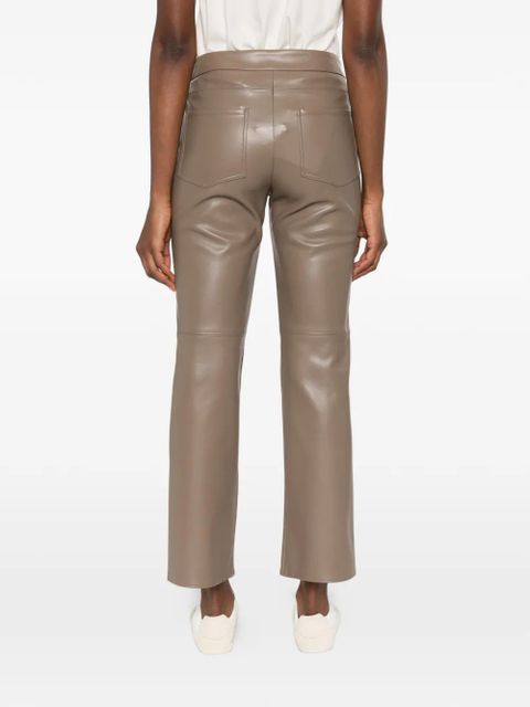 Max Mara faux leather trousers - Brown