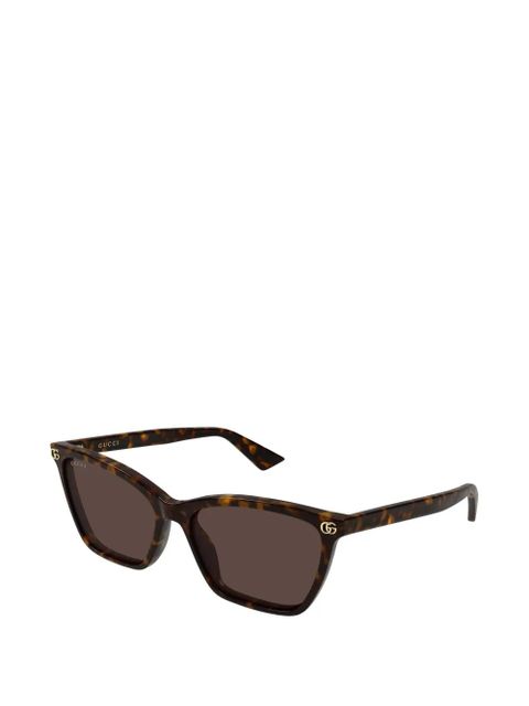Gucci Eyewear tortoiseshell-effect sunglasses - Brown - zdjęcie produktu nr 2