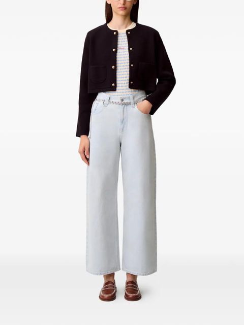 Claudie Pierlot light blue wide-leg jeans - zdjęcie produktu nr 2
