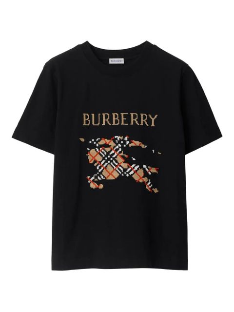Burberry Cross Stitch EKD​ T-shirt - Black - zdjęcie produktu nr 1