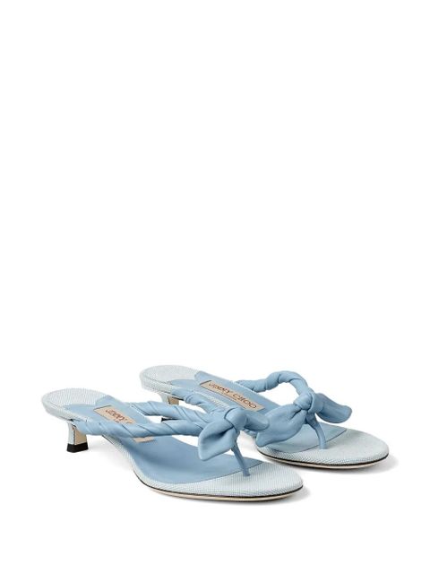 Jimmy Choo braided knot mules - Blue - zdjęcie produktu nr 2