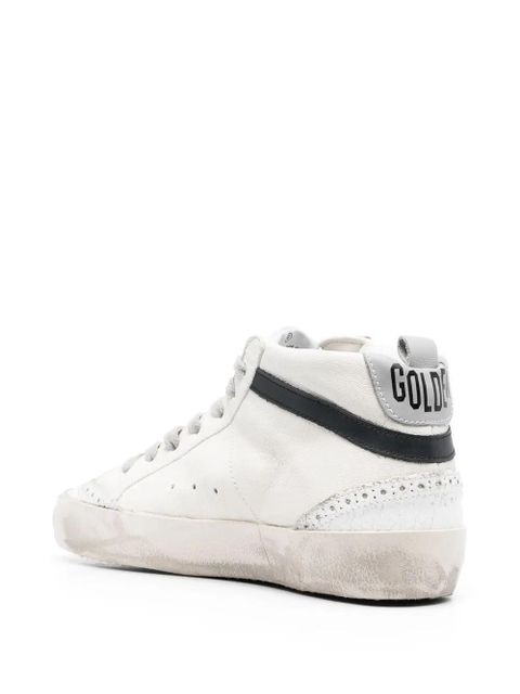 Golden Goose star-patch hi-top sneakers - White