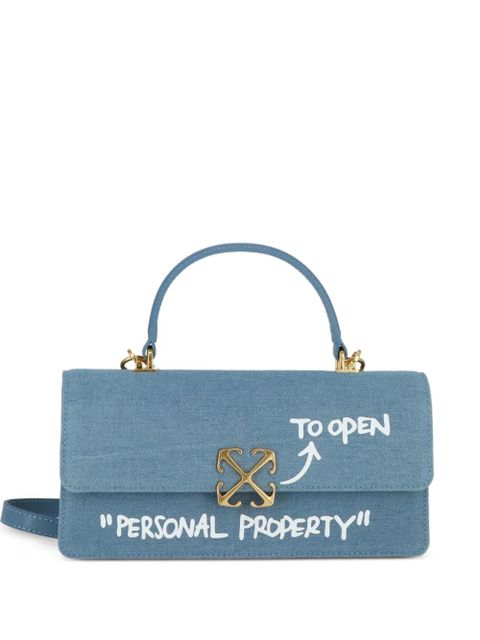 Off-White logo-plaque cross body bag - Blue - zdjęcie produktu nr 1