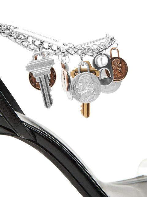 Alexander Wang 105mm Ariana chain-embellished heeled sandals - Black