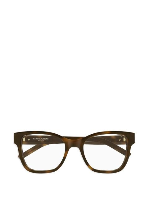 Saint Laurent logo-detail glasses - Brown - zdjęcie produktu nr 1