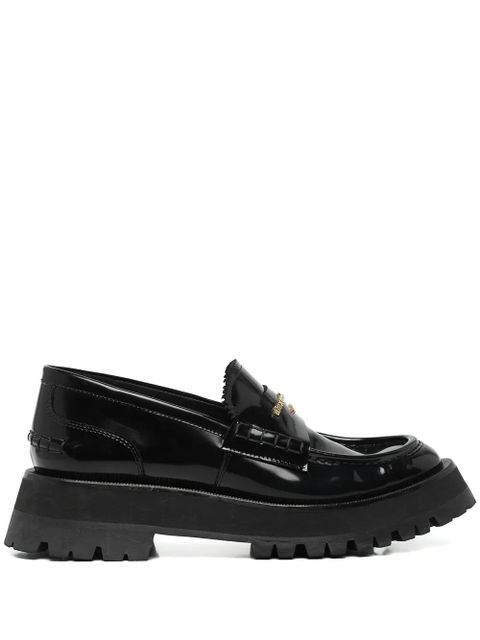 Alexander Wang Carter lug-sole box loafers - Black - zdjęcie produktu nr 1