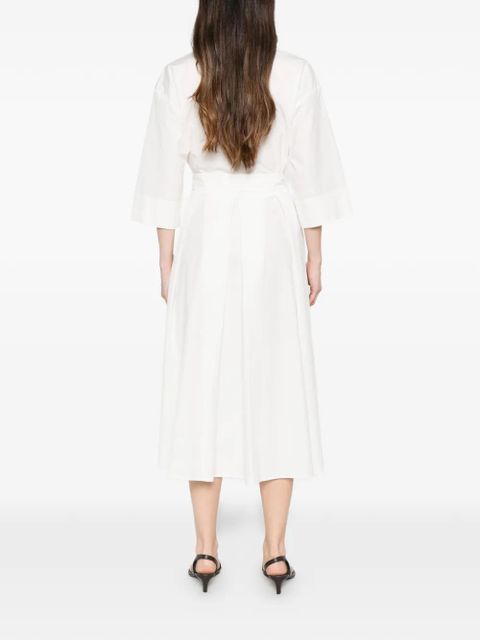 Weekend Max Mara belted midi shirt dress - White