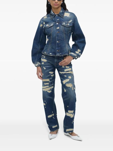 Marc Jacobs distressed denim jacket - Blue - zdjęcie produktu nr 2