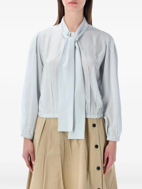 Prada tie-neck blouse - Blue - zdjęcie produktu nr 1