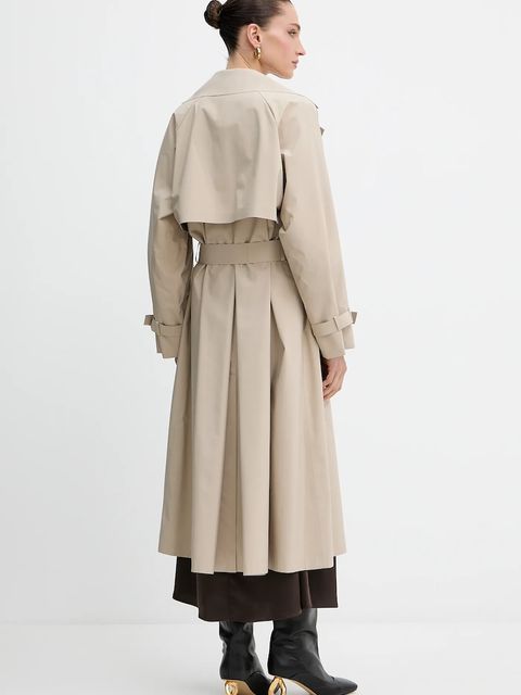 Weekend Max Mara płaszcz FATTO kolor beżowy 2525026011600