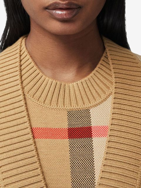 Burberry Vintage Check V-neck cardigan - Brown