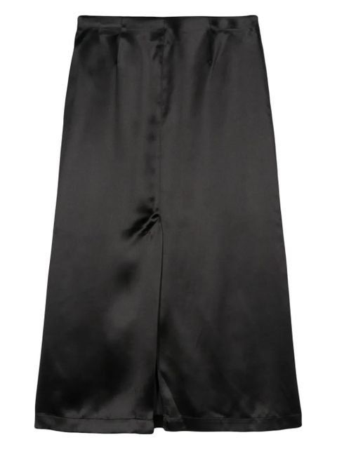 LouLou de Saison satin midi skirt - Black - zdjęcie produktu nr 2