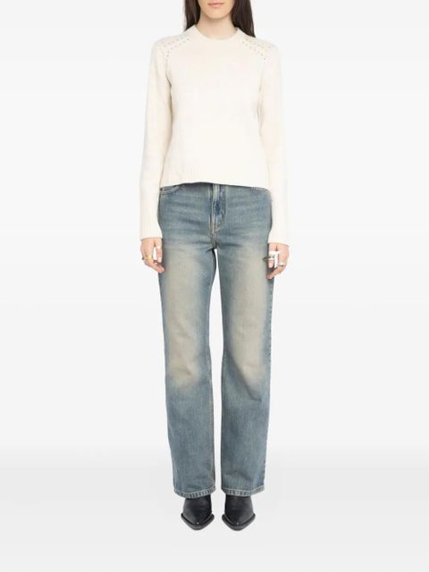 Zadig&Voltaire embellished crew-neck sweater - White - zdjęcie produktu nr 2